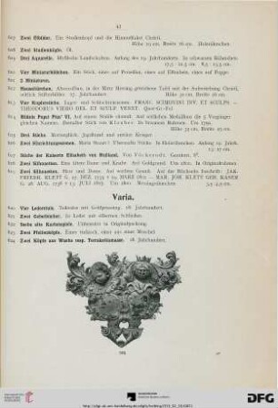 Varia (Nr. 620-624)