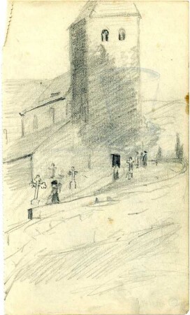 Grafik 'Kirchhof St. Kilian'