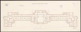 Amtsgericht, Berlin-Wedding: Grundriss 1. Obergeschoss 1:100