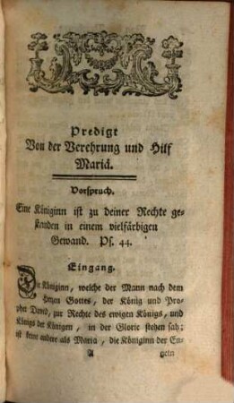 Modest Hahn Priesters aus dem Orden der minderen Brüder Konventualen Predigten auf die Festtäge der seligsten Jungfrau Maria, 1