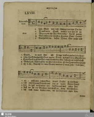LXVIII. Liebe Seele nun dich schwinge