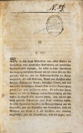 Von der Natur der Dinge : in drey Büchern ; mit einer physiognomischen Kupfertafel, [2]