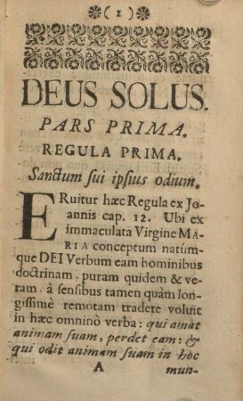 Deus solus.