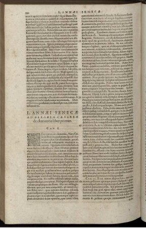 L. Annaei Senecae Ad Neronem Caesarem de clementia liber primus - secundus