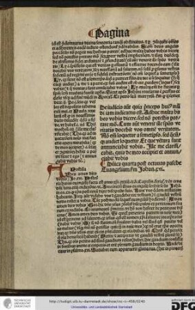 Dominica quarta post octavas pasche, evangelium secundum Johannem xvi.