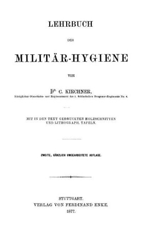 Lehrbuch der Militär-Hygiene