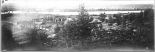 Photographien von Lappland. Ort an einem Fluß