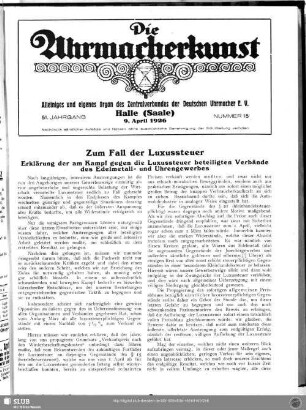 Zum Fall der Luxussteuer