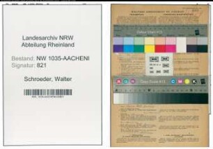 Entnazifizierung Walter Schroeder , geb. 15.12.1898 (Steiger)