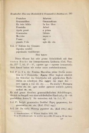 Eine neue Handschrift der Grammatik des Dositheus und der Interpretamenta Leidensia : (Codex Harleianus 5642)