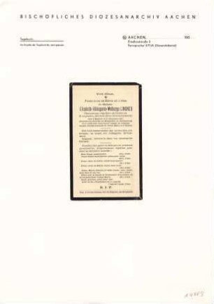 Lindner, Elisabeth-Hildegard-Walburge