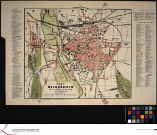 Plan von Hildesheim nebst nächster Umgebung