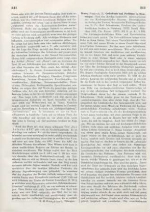342-343 [Rezension] Braun, Friedrich, Orthodoxie und Pietismus in Memmingen