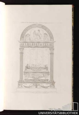 Pl. 9. Tombeau De Carlo Marzuppini, Dans L'Eglise St.e Croix, A Florence.