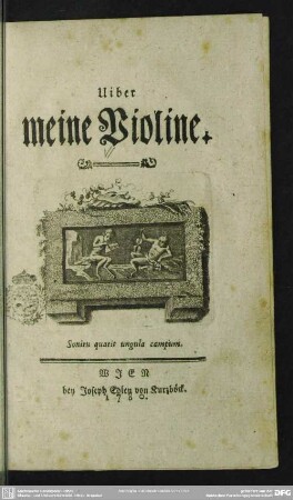 Uiber meine Violine