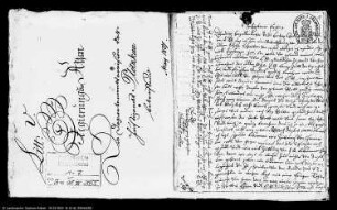 Korrespondenz der Fürstin Dorothea von Anhalt-Dessau mit ihrer Tochter Johanna Dorothea von Bentheim