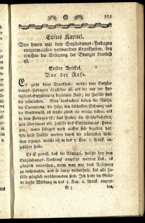 Eilftes Kapitel. Von denen mit dem Entzündungs-Podagra einigermaaßen verwandten Krankheiten, [...]