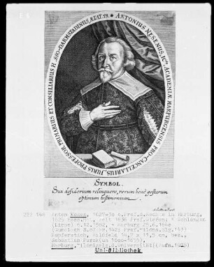 Anton Nesen (1582-1640), 1627-1630 Professor der Rechte in Marburg