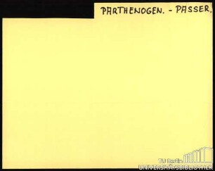 PARTHENOGEN.-PASSER.