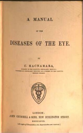 A Manual of the Diseases of the Eye