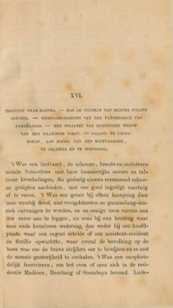 XVI. Zegetogt naar Madura. - ...