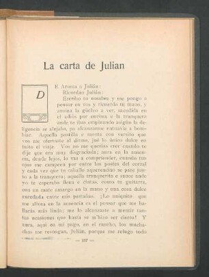 La carta de Julián