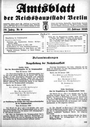 1938,9: Nr. 9, 27. Februar 1938