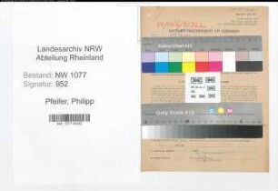 Entnazifizierung Philipp Pfeifer , geb. 16.08.1900 (Polizist)