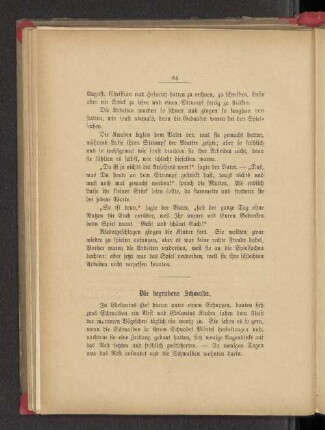 Die begrabene Schwalbe.