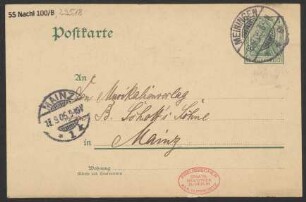 Brief an B. Schott's Söhne : 16.09.1905