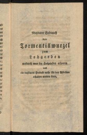39-64, Nutzbarer Gebrauch der Tormentillwurzel ...