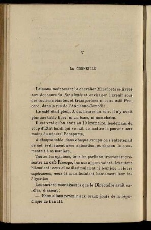 V. La corneille