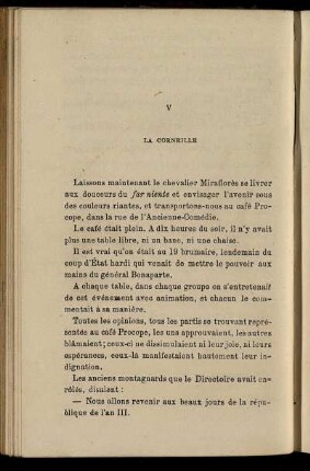 V. La corneille