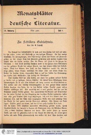 Heft 8. - Mai 1905.