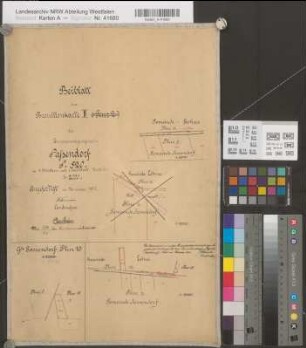 BSassendorf (Bad Sassendorf), Separation Sassendorf, Bl. zu Sassendorf (Bad Sassendorf), Separation Sassendorf, Bl. 1 Brouillonkarte II Lohne