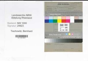 Entnazifizierung Bernhard Tiechowitz, geb. 02.03.1902 (Direktor)