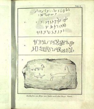 Tab. L. Inschriften am Wege von Sués nach dem Berge Sinai.
