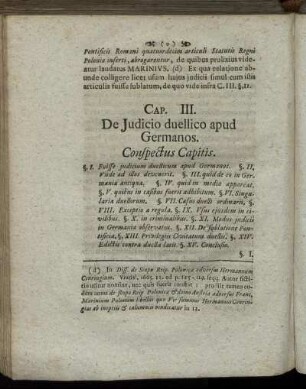 Cap. III. De Judicio duellico apud Germanos.