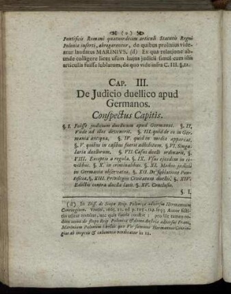 Cap. III. De Judicio duellico apud Germanos.