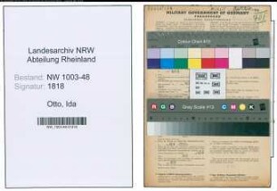 Entnazifizierung Ida Otto , geb. 07.01.1899 (Lehrerin)