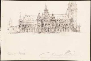 Rathaus, Hamburg (?): Ansicht