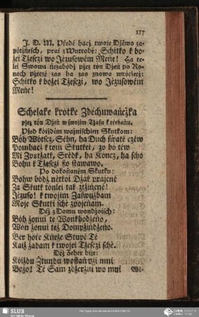 Schelake krótke Zdéchuwaṅcżka