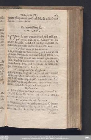 De interiectione O. Cap. CXIV.