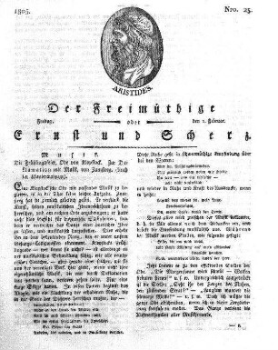 Nro. 23, Freitag, den 1. Februar 1805