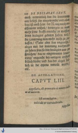 Caput LIII. De Appellatione.