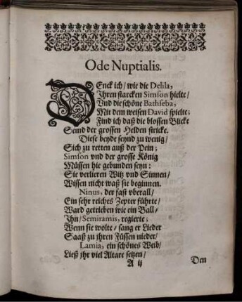 Ode Nuptialis