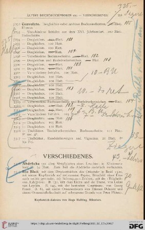 Verschiedenes (Nr. 3318-3332)