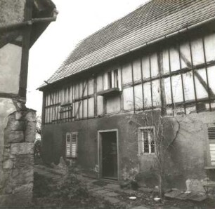 Cossebaude, Talstraße 1. Zweiseithof (1801/1850). Wohnhaus