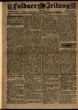 Ausgabe vom Freitag, den 02. Januar 1903.