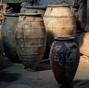 Santorin. Feinerschließung in Bearbeitung